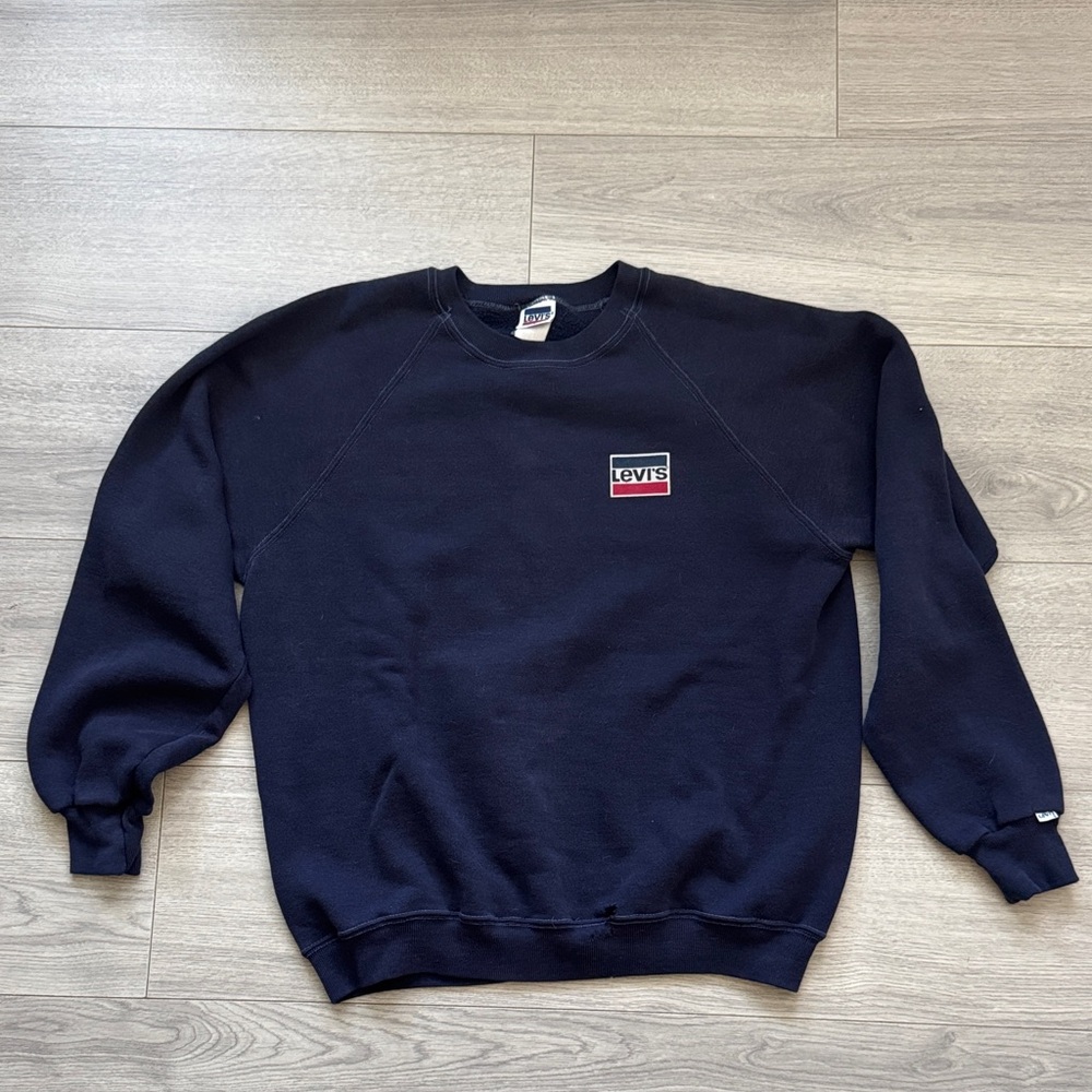 Whitney Houston Levi's Dark Blue Crewneck Vintage Sweatshirt